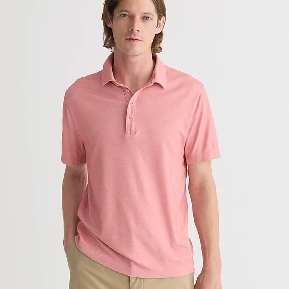 J crew dusty barn Performance polo shirt with COOLMAX